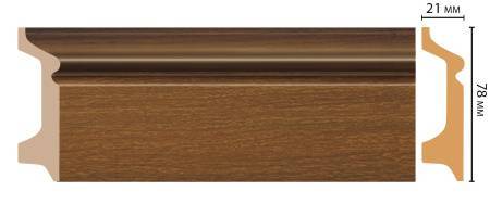 Плинтус напольный DECOMASTER D122-85 240x2.1x7.8