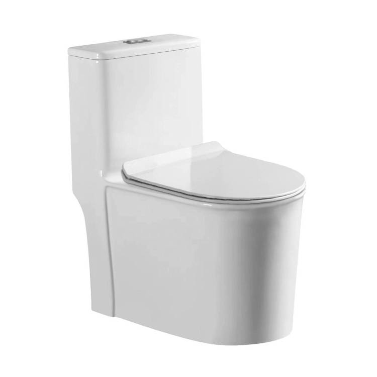 Унитаз-моноблок Stella Polar Куэнка SP-00001878 KN6831000 с крышкой-сиденьем микролифт, белый глянцевый