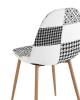 Набор из 4 стульев Stool Group Валенсия SN OS-001P patchwork bw X4 пэчворк черно-белый фото 6
