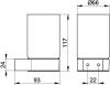 Стакан Keuco Plan 14950379000 черный фото 3
