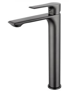 Смеситель для раковины Wonzon & Woghand WW-88019079-BGM высокий, темный графит