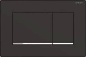 Кнопка смыва Geberit Sigma 30 115.883.14.1 черная матовая, хром глянцевый
