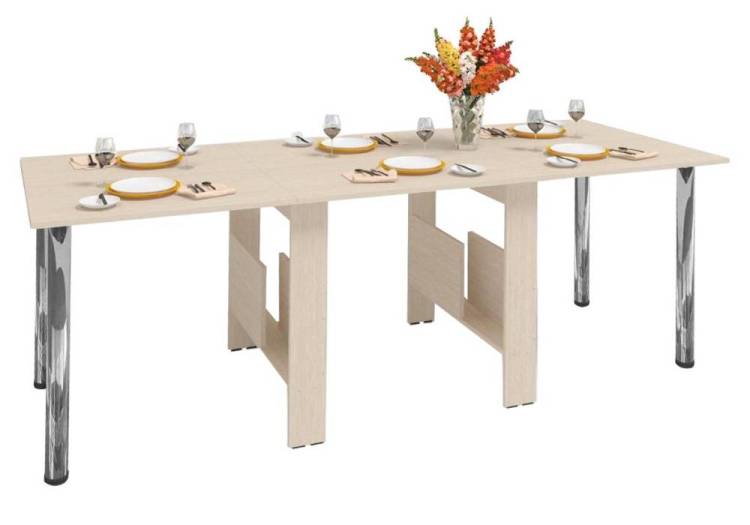 Стол-книжка Woodville СтК22 260694 дуб молочный 25.8(223.4)x86.4x74