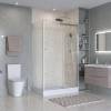Душевой уголок BelBagno MARINO-2-AH-1-120/80-C-Cr профиль хром, стекло прозрачное, 120x80x195 фото 2