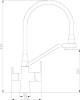 Смеситель для кухни ZorG Steel Hammer SH 903-6 Cr с гибким изливом фото 2