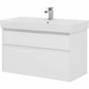 Тумба с раковиной Aquanet Nova Lite 100 белая глянцевая, 2 ящика фото 3