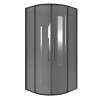 Душевой уголок Niagara Nova NG-2825-34BLACK профиль черный матовый, стекло прозрачное, 80x80x195