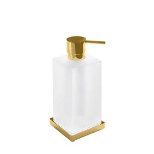 Дозатор для жидкого мыла Colombo Look B9317.OM-VAN настольный, золото матовое, матовое стекло