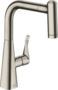 Смеситель для кухни Hansgrohe Metris M71 14834800 сталь