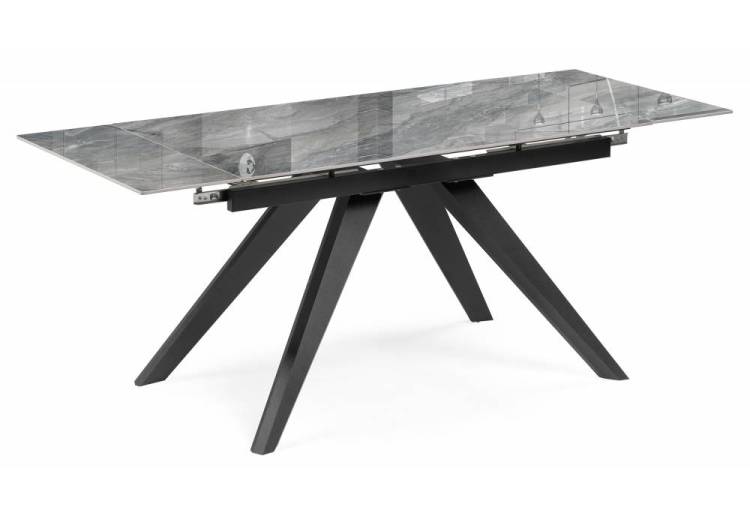 Стол Woodville Морсби 588046 оробико, черный 140(200)x80x80