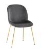 Набор из 2 стульев Stool Group Beetle 8329 VELVET GREY X2 серый фото 2