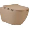 Унитаз подвесной beWash Bogen 88303673 с крышкой-сиденьем микролифт, с функцией биде, бежевый