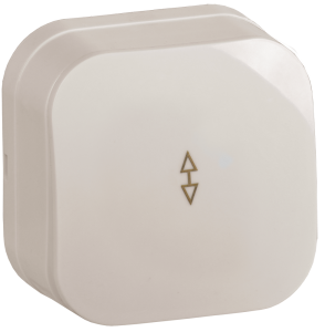 Выключатель 1-клавишный проходной IEK Glory EVH12-K33-10 кремовый