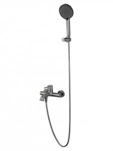 Смеситель для ванны Wonzon & Woghand WW-88037073-BGM с душем, темный графит