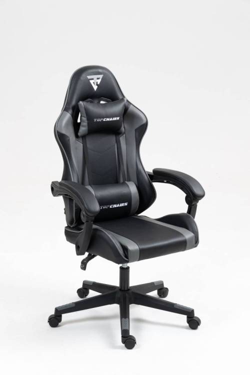 Кресло компьютерное Stool Group TopChairs Commander GF-8082 black+grey черно-серый