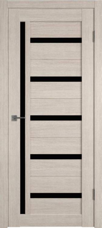 Межкомнатная дверь Владимирская Фабрика Дверей Atum 18 Cappuccino стекло Black Gloss 800x2000