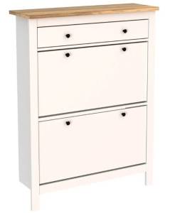 Тумба для обуви Гуд Лакк Сага 2.08.10.190.14 Белый/ясень