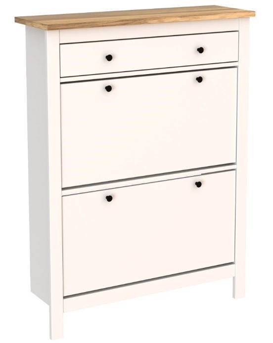 Тумба для обуви Гуд Лакк Сага 2.08.10.190.14 Белый/ясень