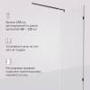 Душевая перегородка Am.Pm X-Joy W94WI-80-F1-BTE 80x195, стекло прозрачное 6 мм, профиль черный фото 7