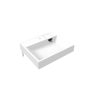 Раковина Uperwood Naomi 45480000100 над стиральной машиной, белая глянцевая, 60x50