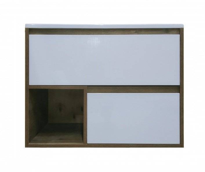 Тумба с раковиной Эстет Monaco Wood ФР-00010675 подвесной, 2 ящика, 62x81