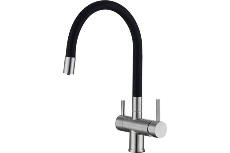 Смеситель для кухни EMAR Steel ЕС - 3015 satin