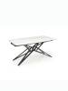 Стол обеденный Halmar Alfredo 160 V-CH-ALFREDO-ST белый мрамор/черный
