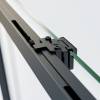 Душевая дверь в нишу Vincea Soft 2 VDS-3SO2110CLB профиль черный, стекло прозрачное, 110x200 фото 7