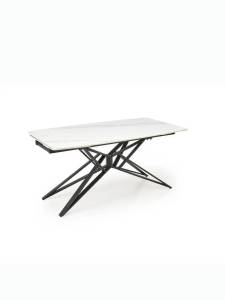 Стол обеденный Halmar Alfredo 160 V-CH-ALFREDO-ST белый мрамор/черный