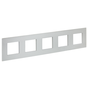 Рамка 5-постовая IEK Skandy SK-M52-M-K23 серебряный