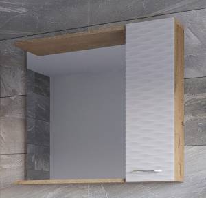 Зеркало-шкаф Stella Polar Ундина 70 SP-00001061 белый, бунратти