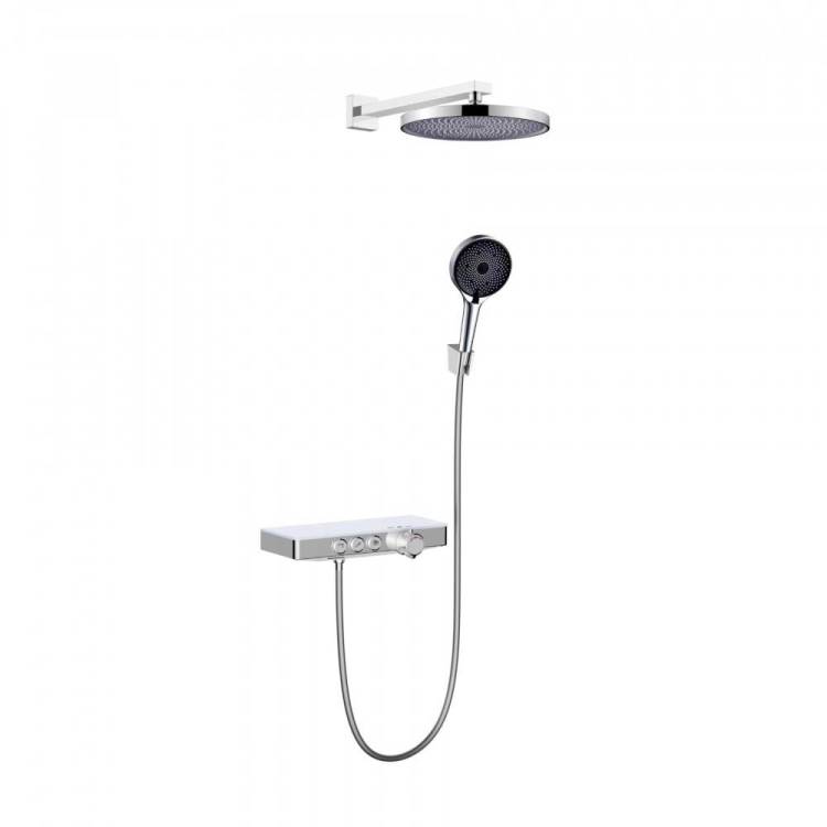 Душевой комплект Berges Morans 75003 с изливом и термостатом, хром