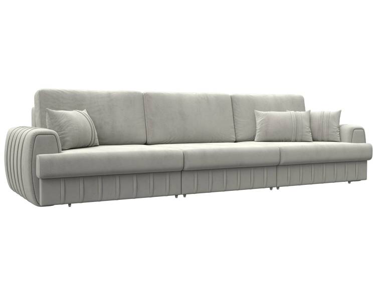 Прямой диван Лига Диванов Лига-057 НПБ Лонг 129245 TOWER 01 молочный