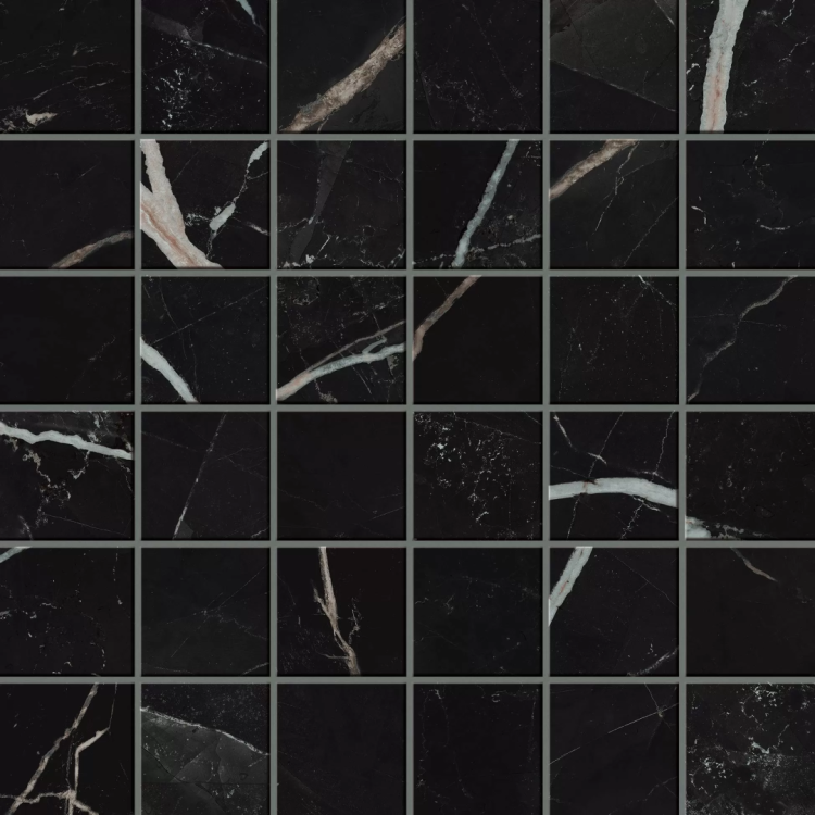 Мозаика Atlas Concorde Russia Empire 610110000815 Calacatta Black Mosaic Lap 30x30