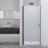 Душевая дверь в нишу Vincea Alpha VDP-3AL900CLGM 900x1950, профиль вороненая сталь, стекло прозрачное