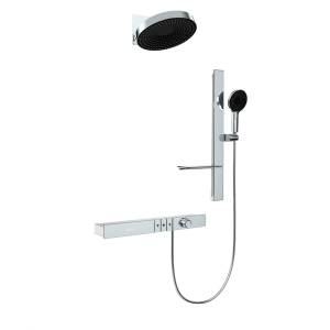 Душевой комплект Black&White GH-9025-C с LED дисплеем, Chrome