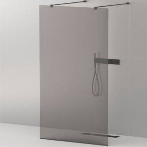 Душевая перегородка Cezares Liberta LIBERTA-L-2-120-120-GR-NERO черный