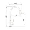 Смеситель для кухни Haiba HB42830-3 гибкий излив, оружейная сталь/черный фото 2