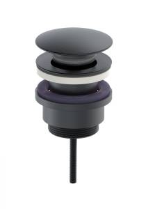 Донный клапан для раковины Wonzon & Woghand WW-88SS07-BGM темный графит