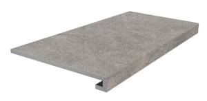 Ступень Kerama Marazzi Портленд KM8080G0041RGCF фронтальная клееная серый матовый обрезной 33x80