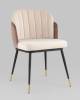 Набор из 2 стульев Stool Group Пенелопа FDC8054 FUT-51 + FUT-52 X2 бежевый, коричневый, велюр фото 2