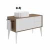 Мебельная раковина Kerama Marazzi Artbasin Conchiglia 50 накладная, с донным клапаном, белая матовая фото 4