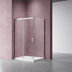 Душевой уголок Vincea Dice VSR-4D1011CL 1100x1000, профиль хром, стекло прозрачное