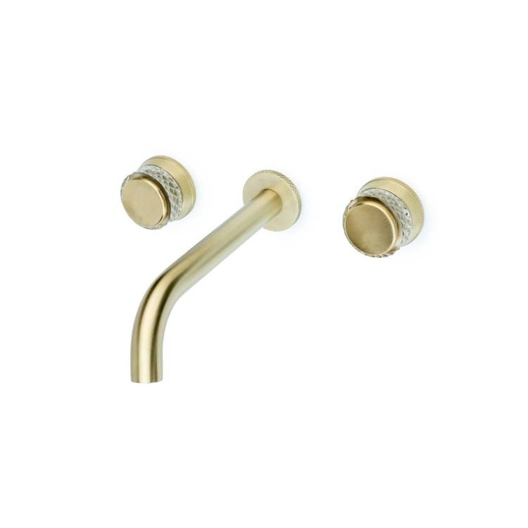 Смеситель для раковины Boheme Aura 152-2-MG-A золотой матовый