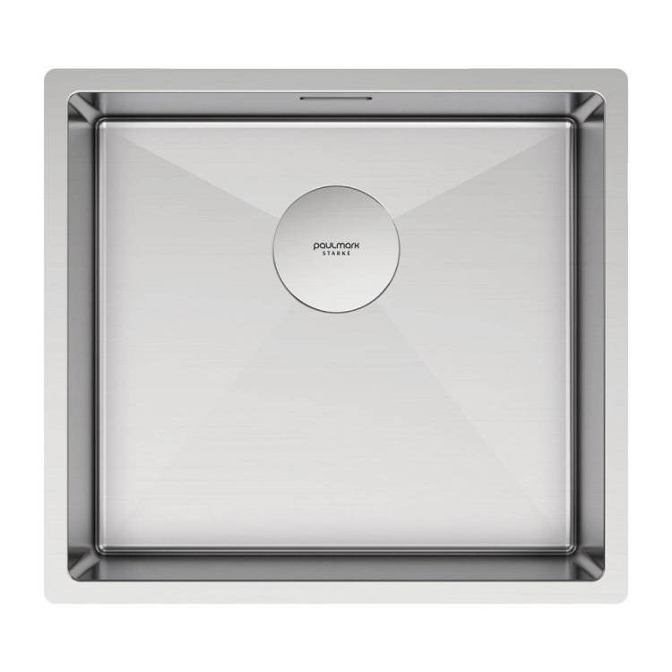 Мойка кухонная Paulmark Next 48 Uni PM214844-BS Брашированная сталь, 48x44