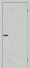 Межкомнатная дверь Bravo Граффити-5.Д.П полотно Grey Silk 900x2000
