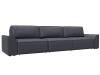 Прямой диван Лига Диванов Лига-048 НПБ Лонг 128253 GRIFON 15 серый