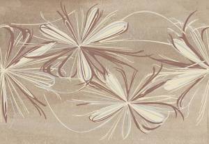 Декор Azori Sonnet 587892001 Beige Flower 20.1x50.5