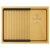 Мойка кухонная Paulmark Next-Pro 58 Uni PM705845-BG Брашированное Золото, 58x45