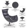 Кресло Bradex Home Lobster FR 0574 Chair, черный фото 9